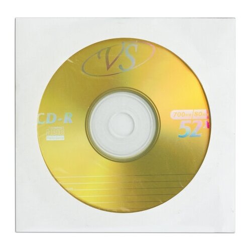 фото Диск cd-r vs, 700 mb, 52х, бумажный конверт