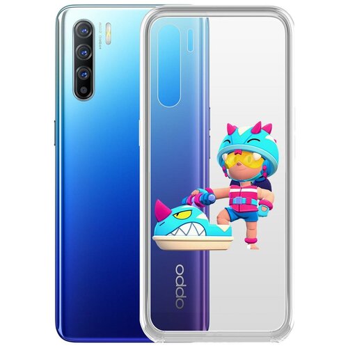 фото Чехол-накладка clear case brawl stars-аквабайкер джеки для oppo reno3 krutoff group