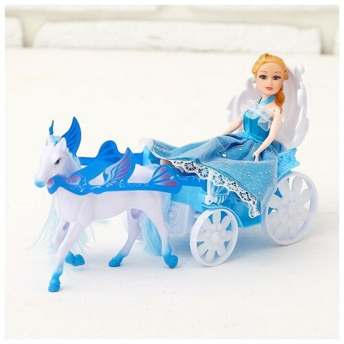Карета для кукол «Волшебная карета», с куклой и лошадкой