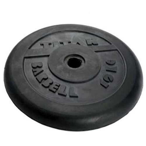 Блин обрезиненный TITAN Barbell 10 кг (d31) блин чугунный обрезиненный torneo 10 кг черный размер без размера