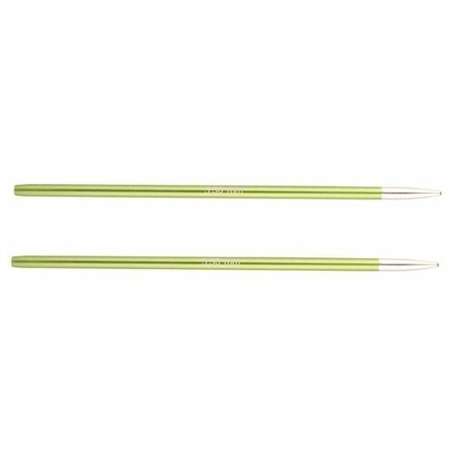 Спицы съемные Zing 3,5 мм для длины тросика 28-126 см, алюминий, хризолитовый (зеленый), 2 шт в упаковке, KnitPro, 47501