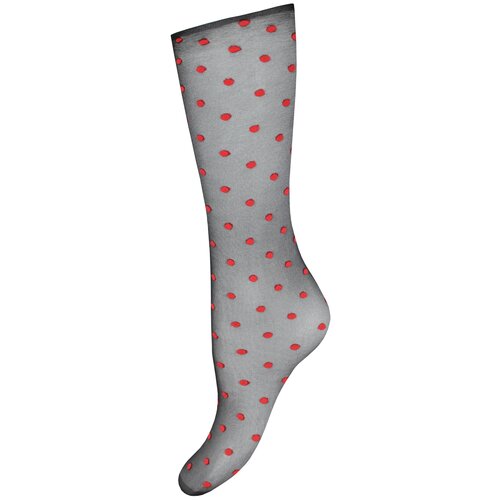 фото Носки mademoiselle, 20 den, размер unica, красный, черный