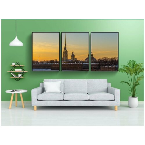 фото Набор модулных постеров для интерьера "санкт - петербург, россия, санкт-петербург" 60x90 см. в тубусе, без рамки lotsprints