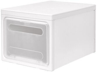 HOMSU Ящик для хранения вещей с крышкой HOM-1340 40x30x25 см белый