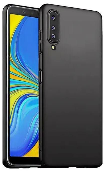 Чехол силиконовый для Samsung A750F, Galaxy A7 (2018), черный