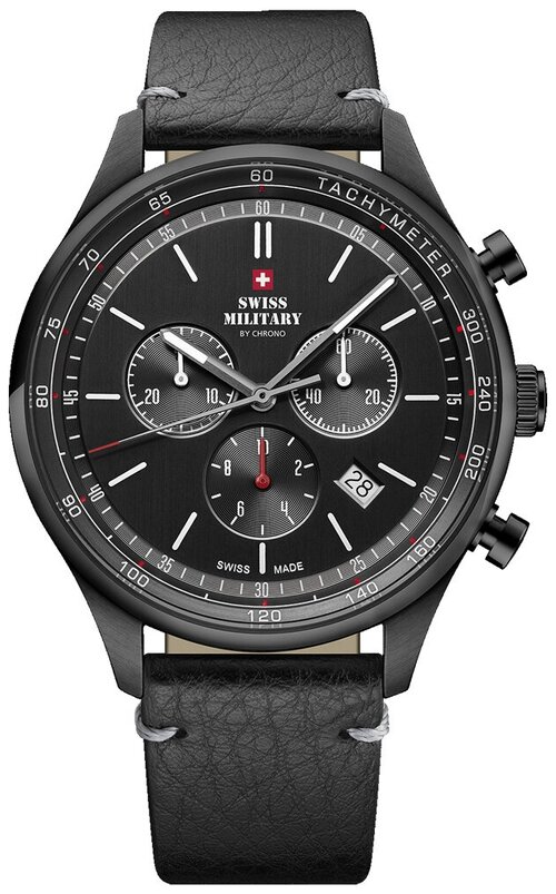 Наручные часы SWISS MILITARY BY CHRONO Quartz SM34081.10, черный