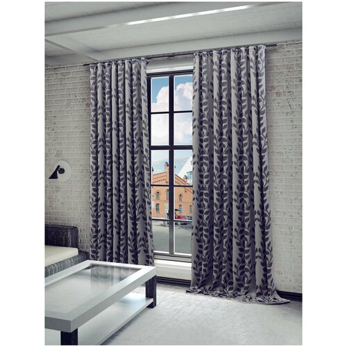 фото Классические шторы sylvanas цвет: серый sanpa