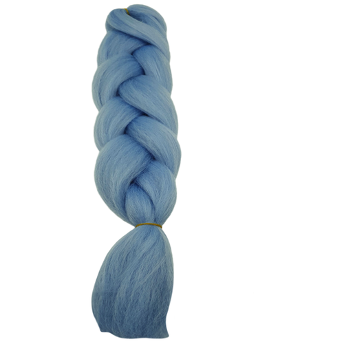 Канекалон голубино -синий , канекалон однотонный , канекалон для волос 60 см , синтетические пряди для плетения