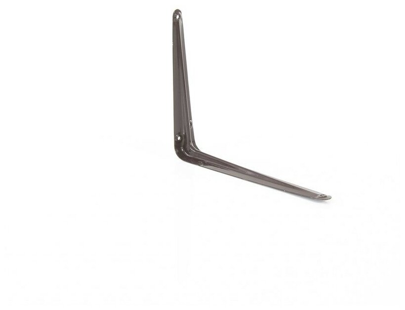 фото Кронштейн угловой с ребром, 200 х 250 мм, коричневый Сибртех