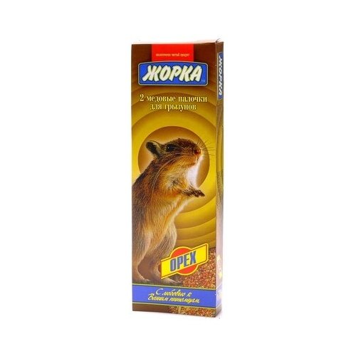 Жорка 2шт. Палочки для грызунов с Орехами, 0,07 кг (14 шт) жорка 2шт палочки для попугаев с орехами 0 07 кг 40192 14 шт