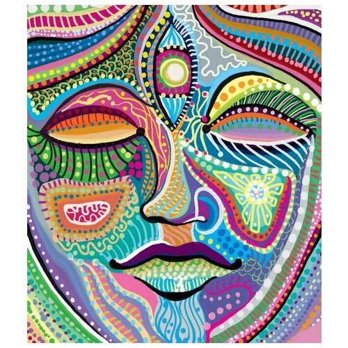 фото Постер на холсте разноцветная маска (colorful mask) 50см. x 58см. твой постер