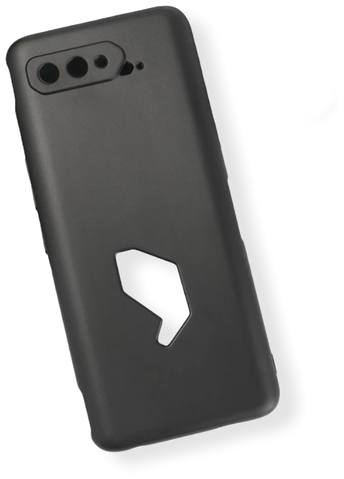 Чехол панель-накладка Чехол. ру для Asus ROG Phone 5 ультра-тонкая полимерная из мягкого качественного силикона черная