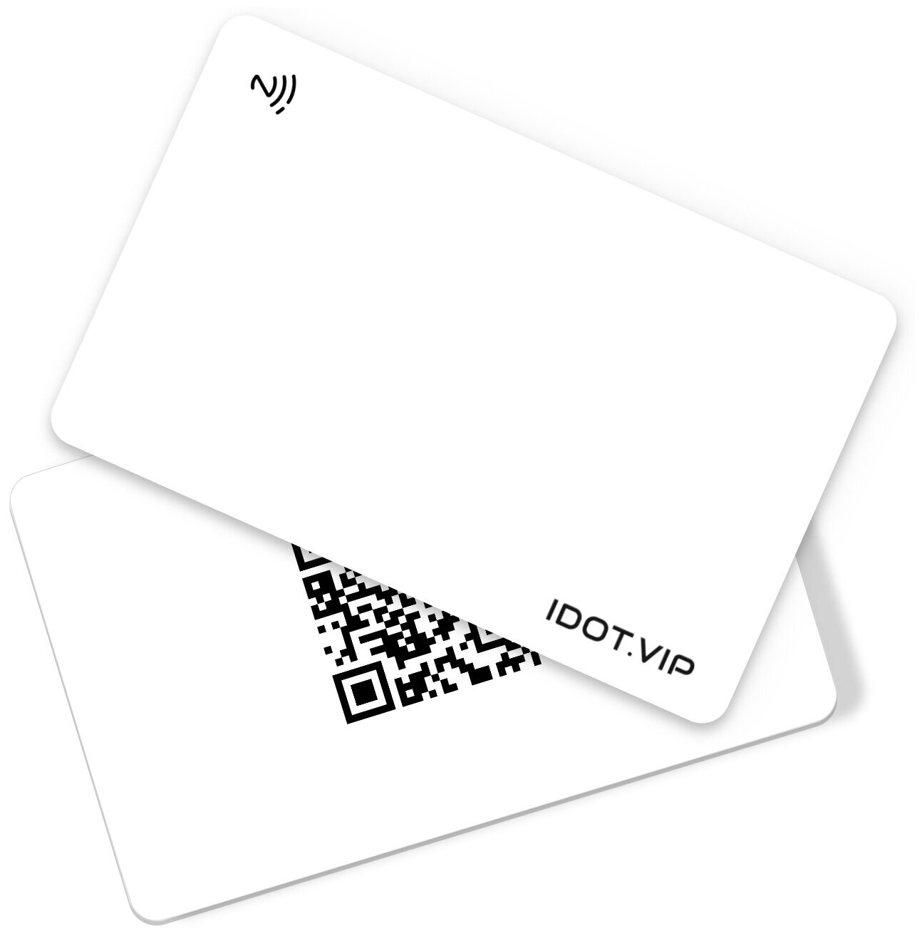 Умная визитка Айдот с NFC и QR-кодом (белая) - фотография № 1