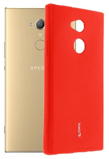 Чехол-накладка Cherry для Sony Xperia XA2 Ultra / Dual силиконовая красная