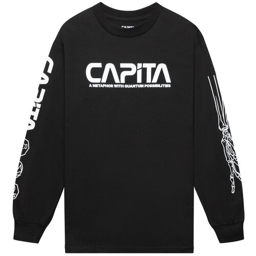 фото Лонгслив capita quantum long sleeve tee 2 2021 размер xl, black/white