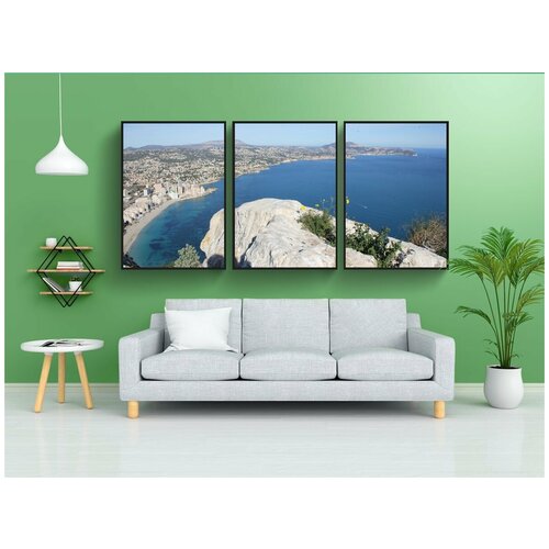 фото Набор модулных постеров для интерьера "кальпе, аликанте, испания" 60x90 см. в тубусе, без рамки lotsprints