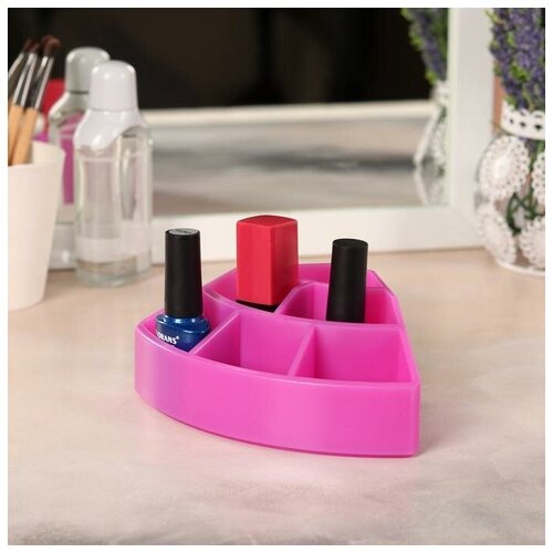 фото Органайзер для маникюрных/косметических принадлежностей, 6 секций, 14 × 9 × 5,5 см, цвет микс mikimarket