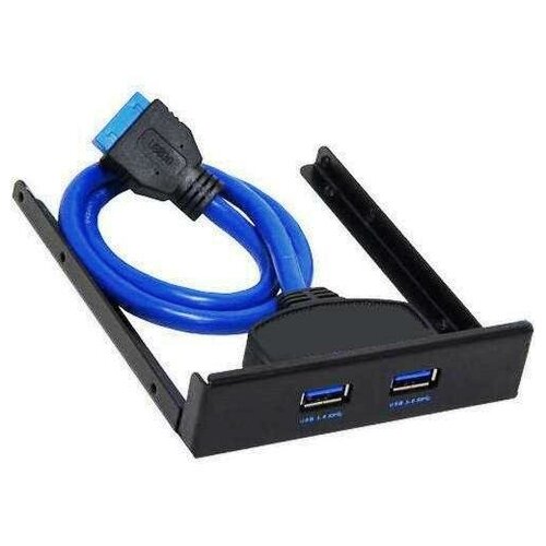 Планка USB3.0 Orient C090 на фронтальную панель в 3.5 отсек вывод 2-х портов usb3.0 с материнской платы планка usb2 0 orient c086 вывод 2 х портов usb2 0 с материнской платы на корпус