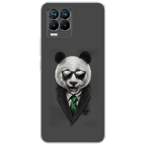 Силиконовый чехол на Realme 8 Pro / Реалми 8 Про Деловая панда силиконовый чехол большеглазая панда на realme 8 pro реалми 8 про