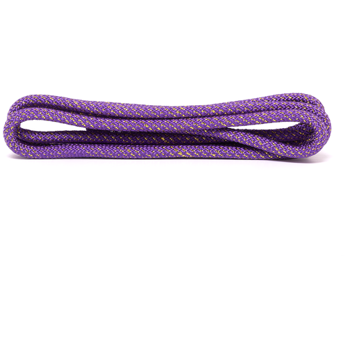 фото Скакалка для художественной гимнастики rgj-403, 3 м, фиолетовый/золотой, с люрексом amely