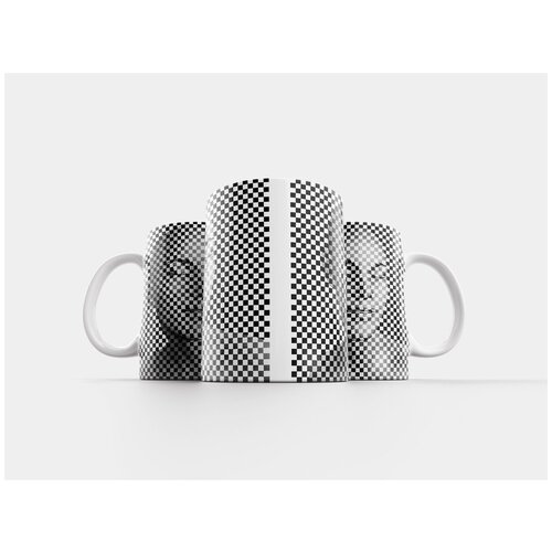 фото Кружка "клетчатый, иллюзия, наложение" 320 мл lotsprints