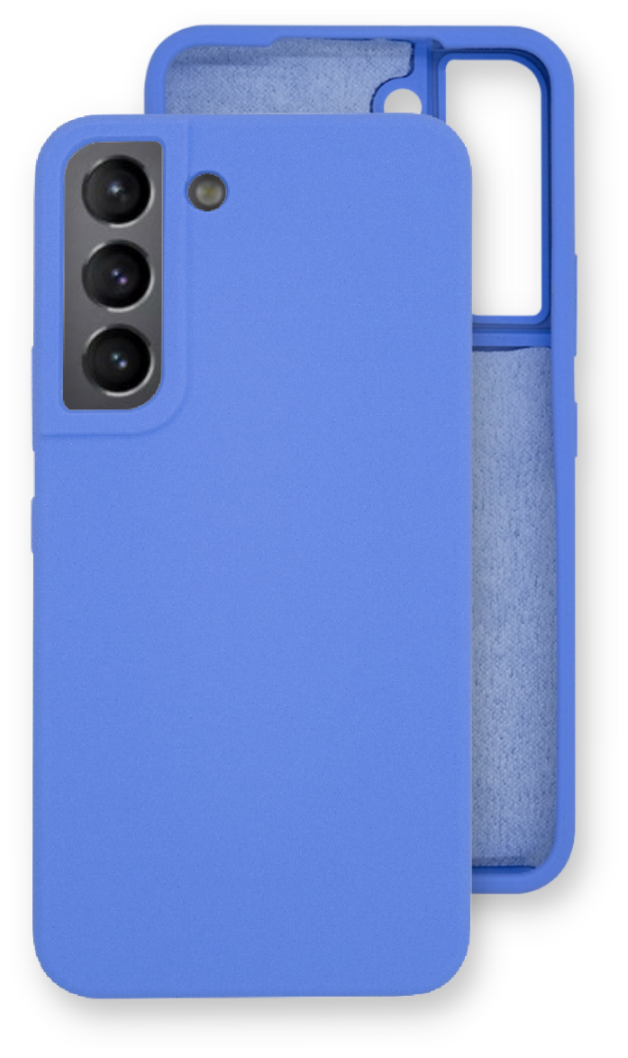 Чехол сиреневый №46 Silicone Cover для Samsung Galaxy S22 + / S22 Plus. Накладка / Бампер на Самсунг С22 плюс