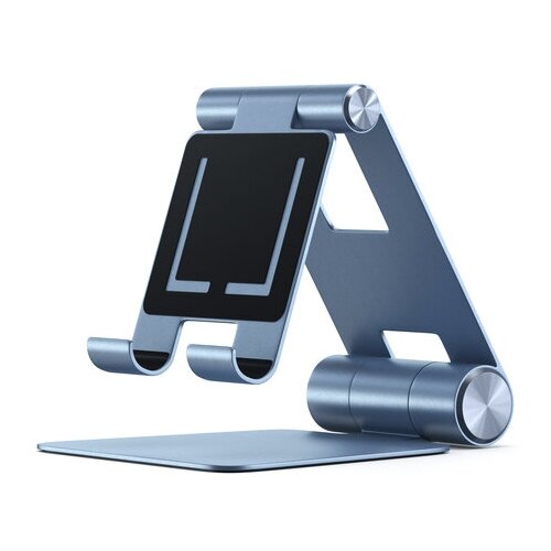 Подставка Satechi R1 Aluminium Hinge Holder Foldable Stand (ST-R1B) для iPad/iPhone синего цвета
