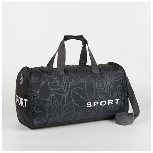 фото Сумка спортивная, отдел на молнии, длинный ремень, цвет чёрный нет бренда