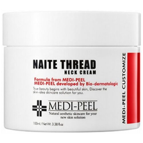 подтягивающий крем для шеи с пептидным комплексом medi peel naite thread neck cream MEDI-PEEL Naite Thread Neck Cream крем для шеи, 100 мл