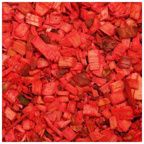 Щепа декоративная, красная 20л./ В упаковке: 1
