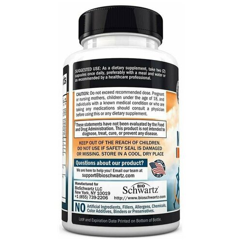 BioSchwartz, Advanced Formula, мультивитамины для мужчин, 60 растительных капсул