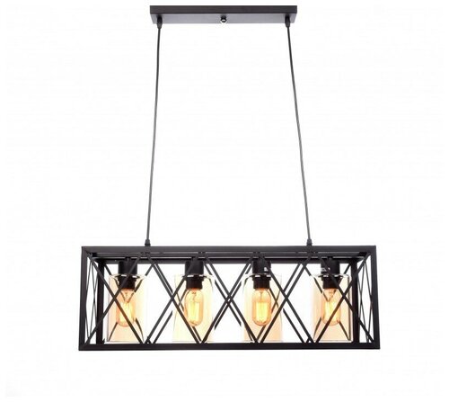 Подвесная люстра Lumina Deco Nortis LDP 11535-4 BK