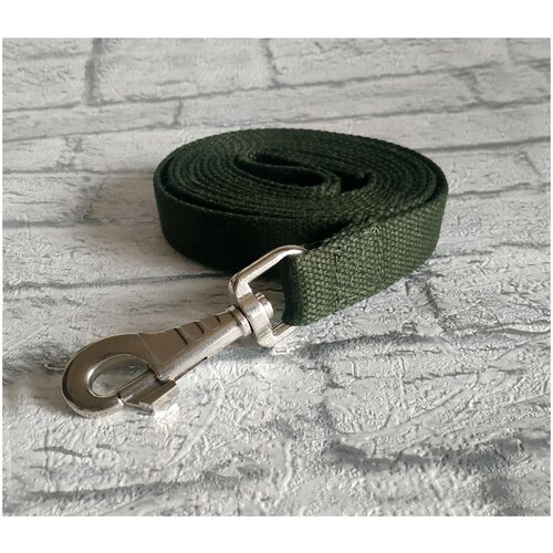 Поводок брезентовый для собак 2,5м ширина 25мм ЛТО