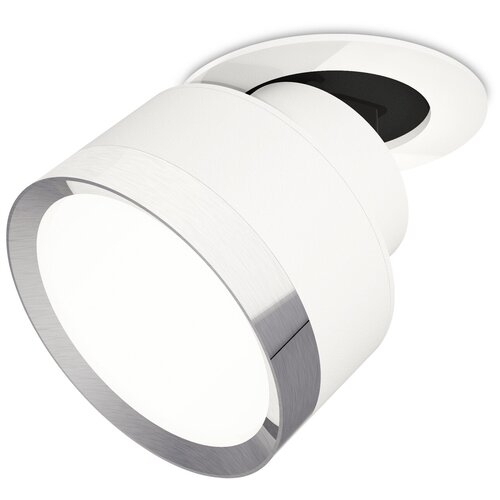 Комплект встраиваемого поворотного светильника Ambrella Light XM8101502 SWH/PSL белый песок/серебро полированное GX53 (A2241, A2105, C8101, N8118)