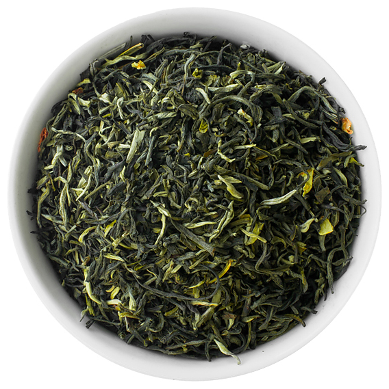 Чай зеленый листовой с лепестками жасмина "Нежность жасмина" Кантата, 50 г - фотография № 2