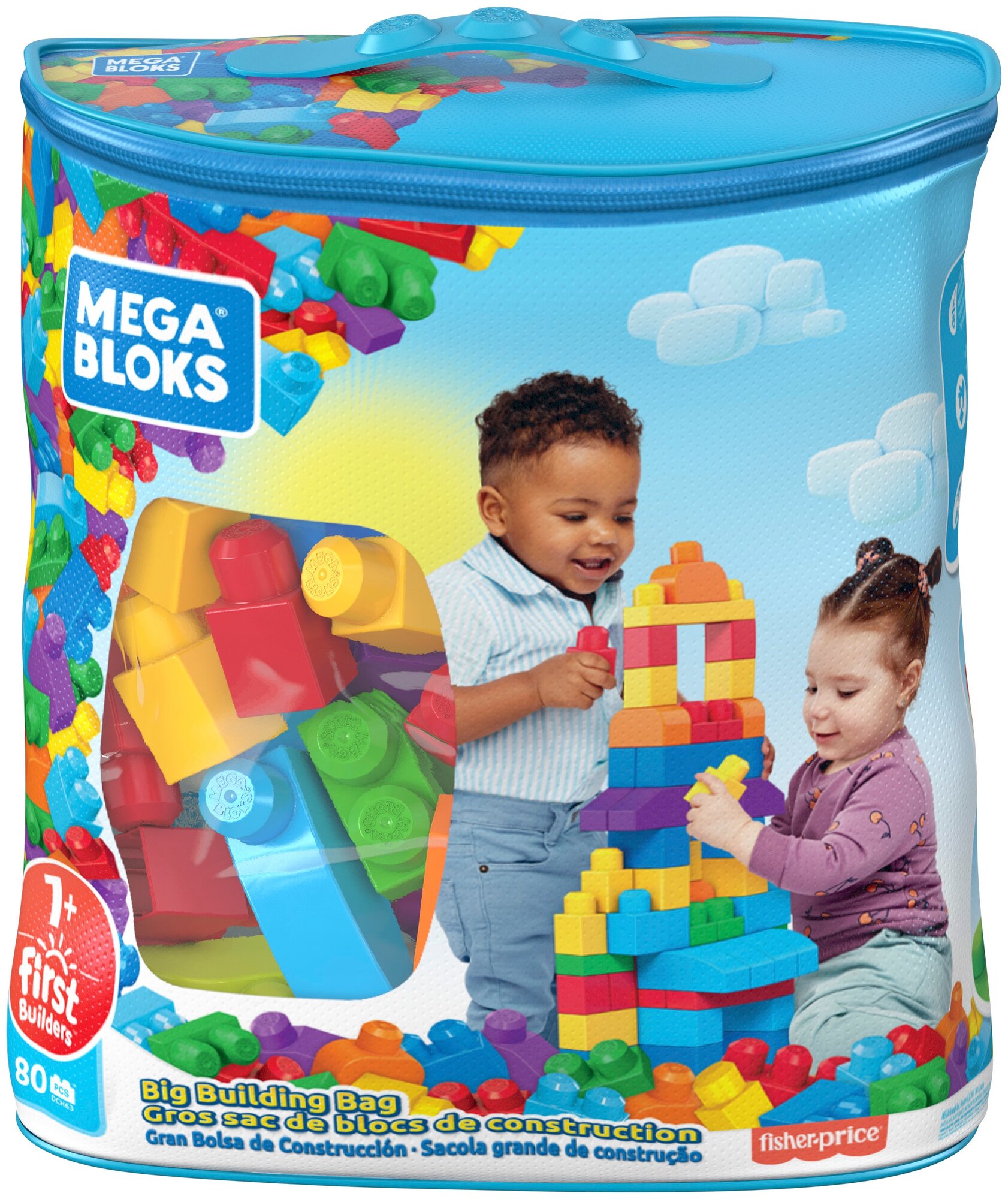 Набор игровой Mega Bloks Мой первый конструктор 80 деталей Для мальчиков DCH63