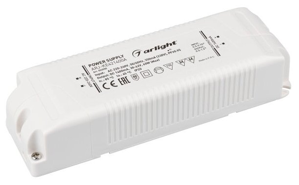 Блок питания ARJ-KE421400A (60W, 1400mA, PFC) (Arlight, IP20 Пластик, 5 лет)