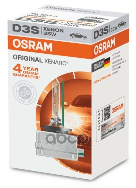 66340_лампа Xenarc Original! 1шт. (D3s) 42v 35w Pk32d-5 Качество Ориг. З/Ч (Оем) Osram арт. 66340