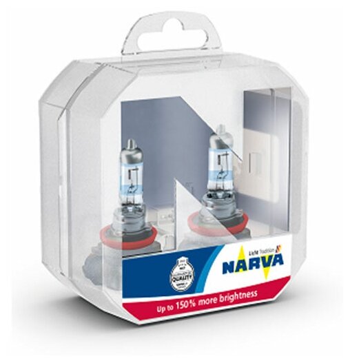 Лампы Narva H4 12V- 60/55W (P43t) (+150% света) Range Power 150 (2) 48069