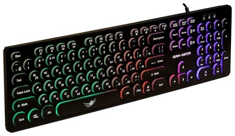Dialog Gan-Kata Клавиатура KGK-16U BLACK - игровая с RGB-подсветкой USB черная