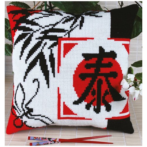 фото Набор для вышивания крестиком panna наволочка, цветение (pd-0506)