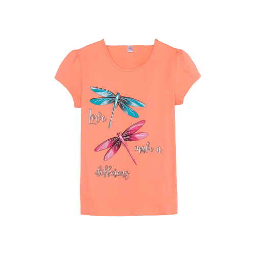 Футболка BONITO KIDS, размер 38, бежевый футболка для девочки цвет персиковый рост 92 см