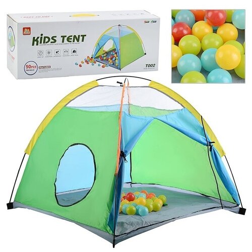 Игровая палатка Oubaoloon 107х109х90 см, 50 пластиковых шариков, в коробке (T002)