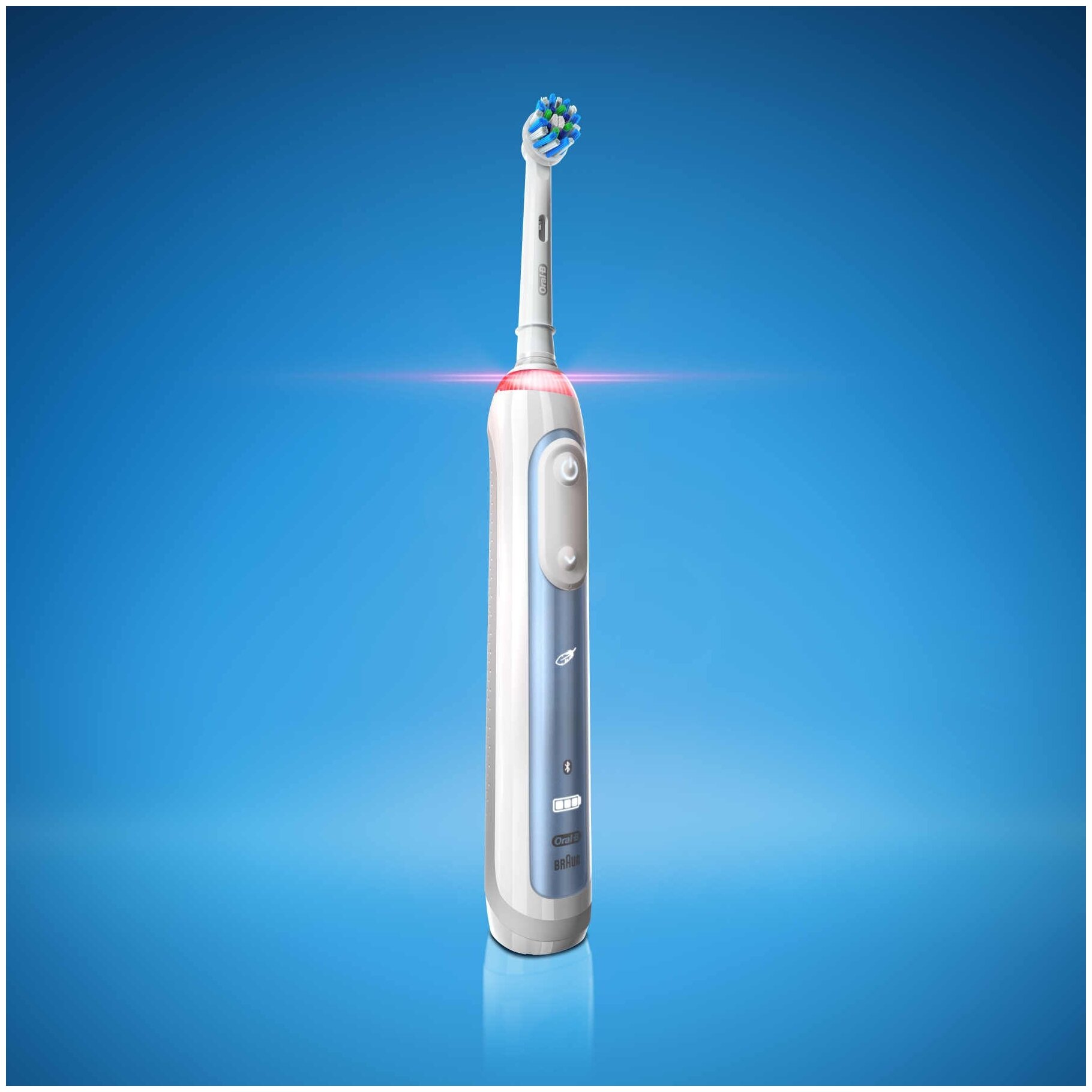 Электрическая зубная щетка Oral-B Smart 6 6000N, бело-голубой - фотография № 3