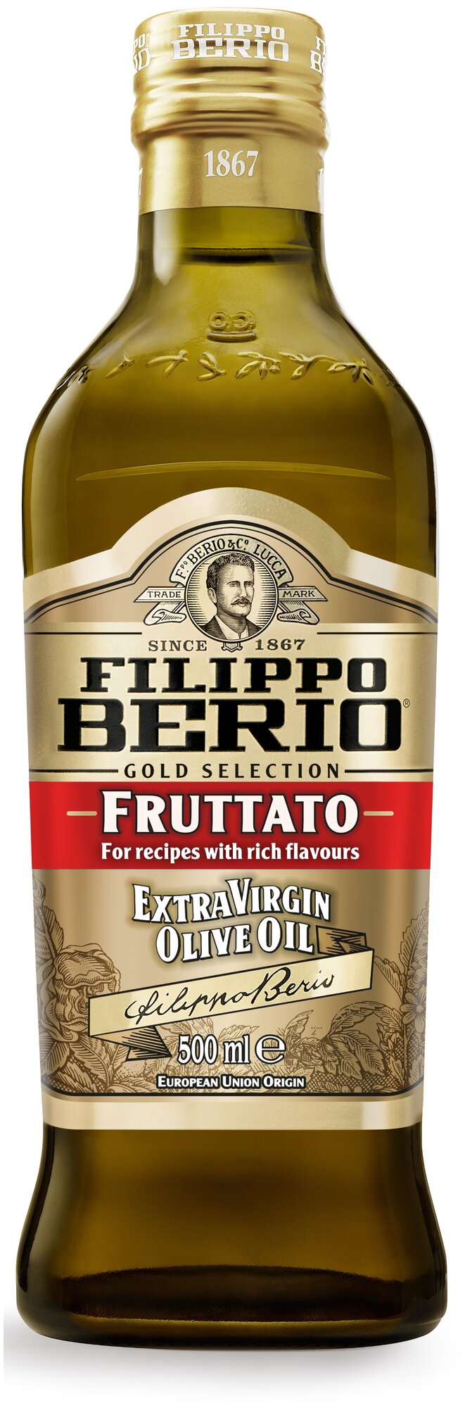 Оливковое масло Filippo Berio Extra Virgin нерафинированное, 0,5л - фото №2