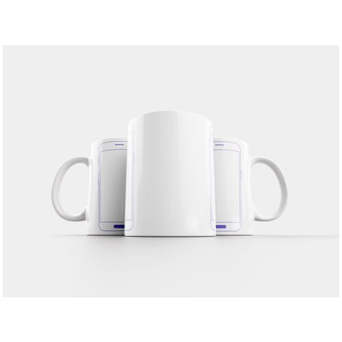 фото Кружка "мобильный, телефон, пустой экран" 320 мл lotsprints