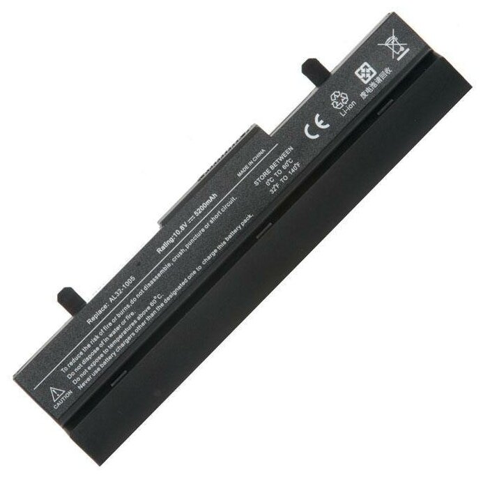 Аккумулятор для ноутбука Asus Eee PC 1005, 1101, R1001, R1005, R101, R105 (10.8V, 5200mAh). PN: AL32-1005, ML31-1005