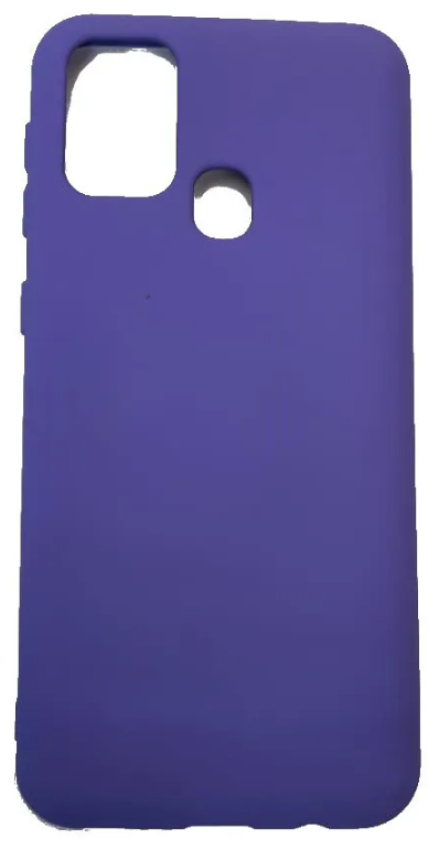 Soft Touch силиконовый чехол для Honor 10X lite / Huawei p smart 2021 фиолетовый, с мягкой внутренней бахромой / микрофиброй