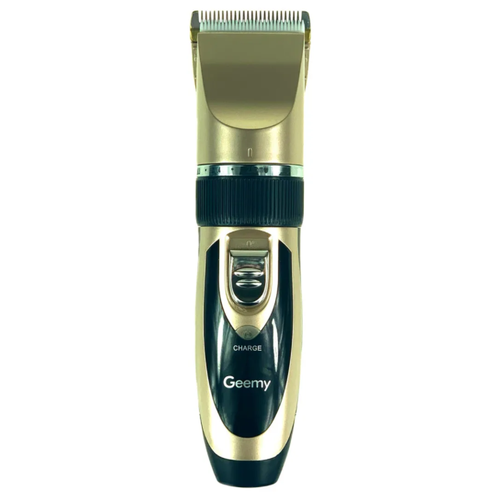 Машинка триммер беспроводной для стрижки волос и бороды / 6066GM / Professional hair clipper / Два аккумулятора / золотистый