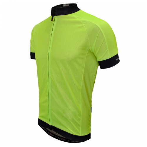 Велофутболка 12-832 PARMA J-930 Yellow Ref. Men Active Jersey с длинной молнией, с водонепрон. карман, неоново-желтая S FUNKIER